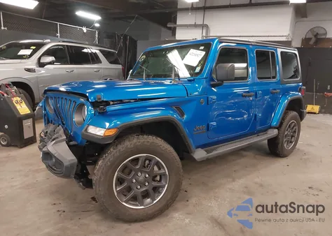 2021 Jeep Wrangler Unlimited 80Th Anniversary 4X4 z USA, uszkodzony, nr VIN 1C4HJXDN5MW717673